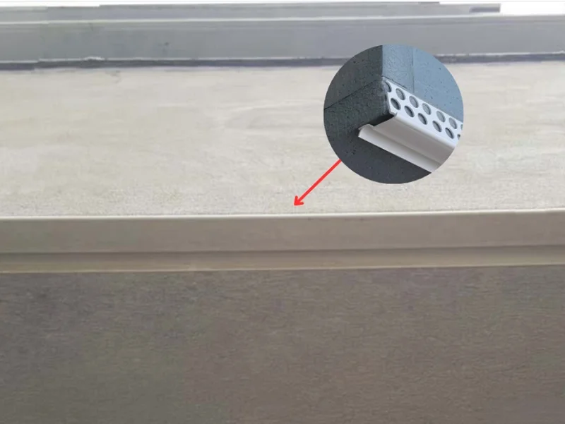 Nẹp ngắt nước dưới được thi công hoàn chỉnh 281025