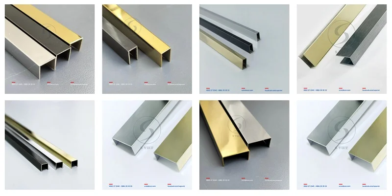 Các mẫu nẹp inox chữ U 241125