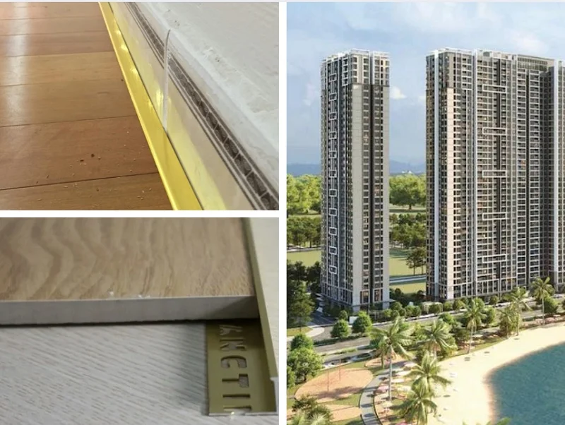 Nẹp góc vuông SViệt sử dụng tại Vinhome Smart City 211125