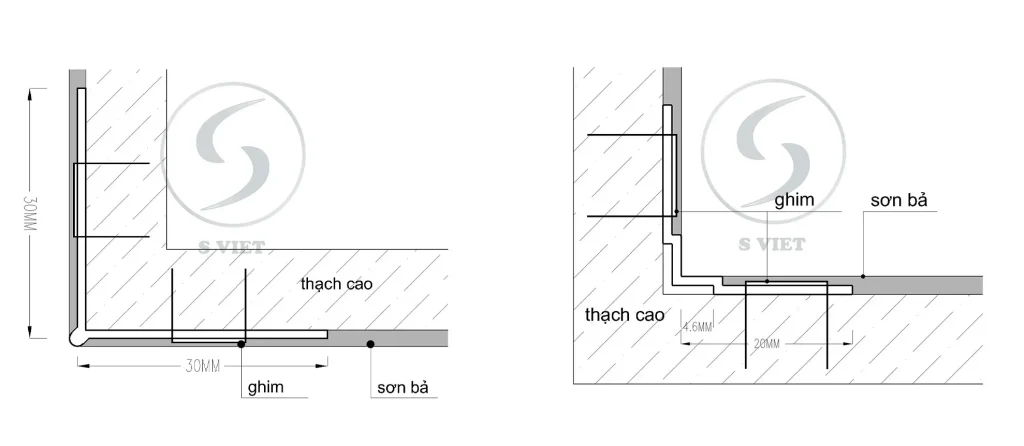 Nẹp Góc Thạch Cao: Giải Pháp Tăng Độ Bền Và Thẩm Mỹ Cho Góc Công Trình 7 Ảnh 2D hướng dẫn thi công nẹp góc thạch cao 151225