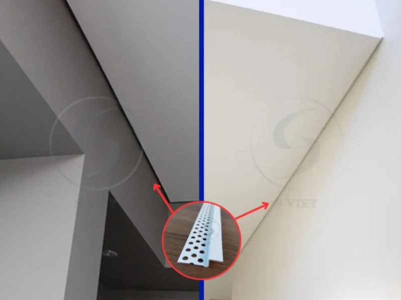 Nẹp Khe Trần Thạch Cao: Giải Pháp Hoàn Thiện Trần Gọn Gàng Và Bền Đẹp 4 Công trình thi công nẹp nhựa khe trần thạch cao 171225