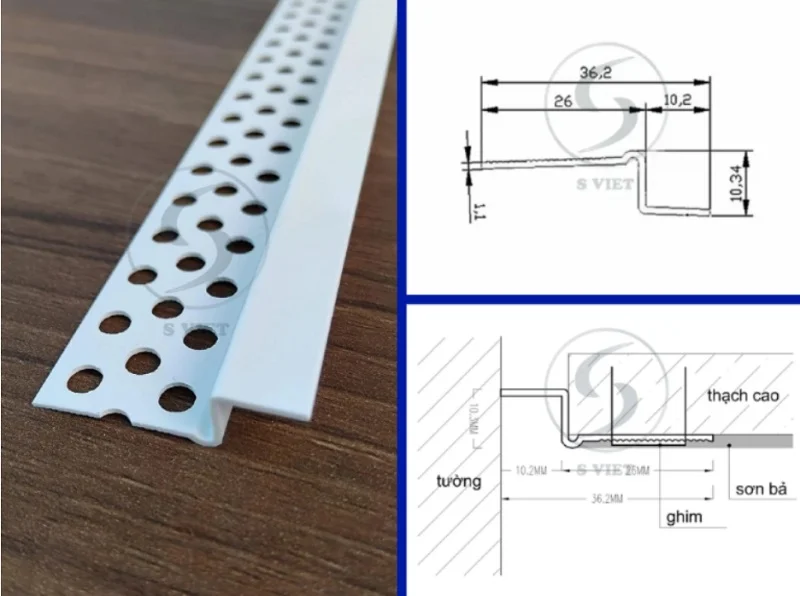 Nẹp Khe Trần Thạch Cao: Giải Pháp Hoàn Thiện Trần Gọn Gàng Và Bền Đẹp 3 Hướng dẫn thi công nẹp nhựa khe trần thạch cao 171225