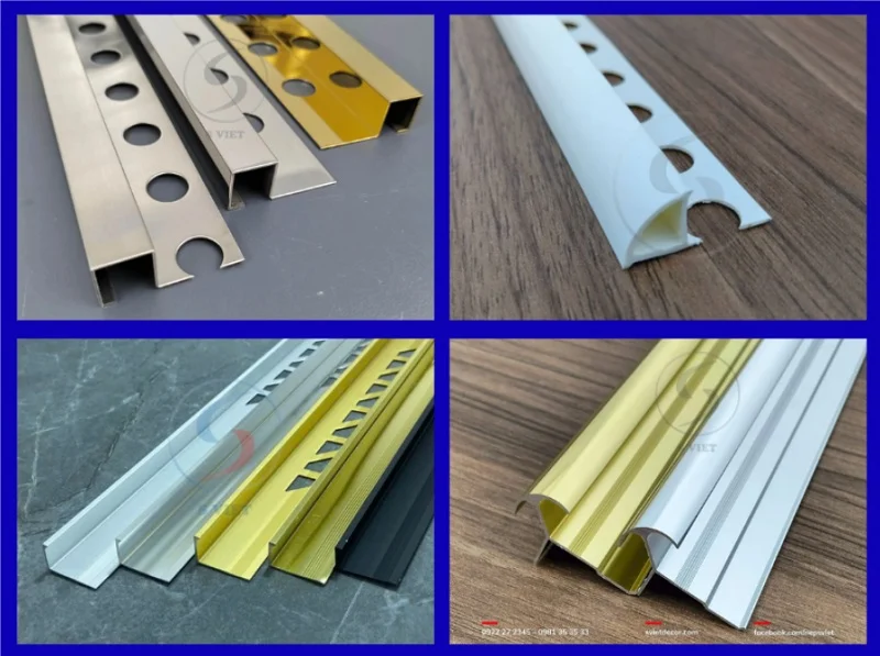 Nẹp gạch ốp tường: Phân loại, báo giá và phương án thi công mới nhất 2 Một số mẫu nẹp gạch ốp tường phổ biến 181225