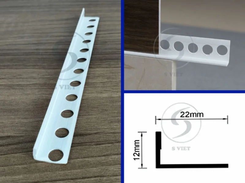 Tất Tần Tật Về Nẹp Chặn Vữa: Công Dụng, Cách Dùng và Ứng Dụng Thực Tế 2 Nẹp chặn vữa mã VL tại SViệt Decor 091225