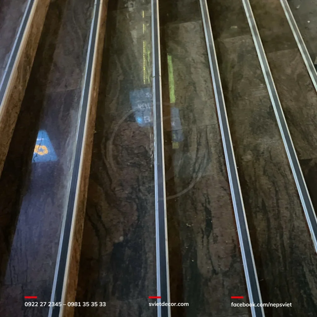 Nẹp chống trơn NLP20 thi công thực tế 2