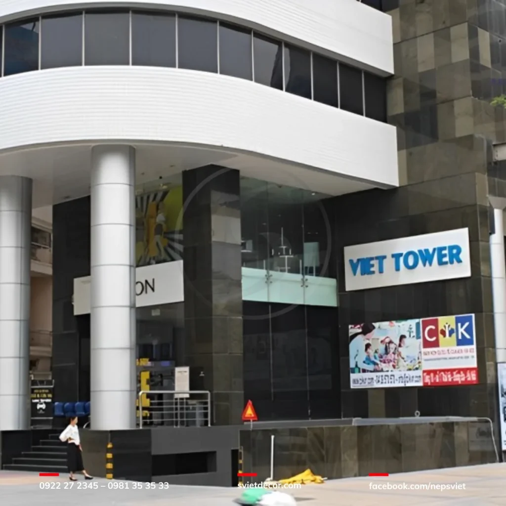 Nẹp chống trơn tại Việt Tower số 1 Thái Hà