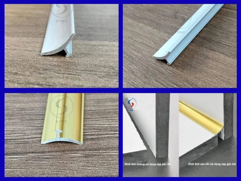 Nẹp góc âm là gì? Có nên sử dụng nẹp góc âm? Giá bán cụ thể bao nhiêu? 4 Nẹp góc âm ốp lát nhôm MC6.8 251225