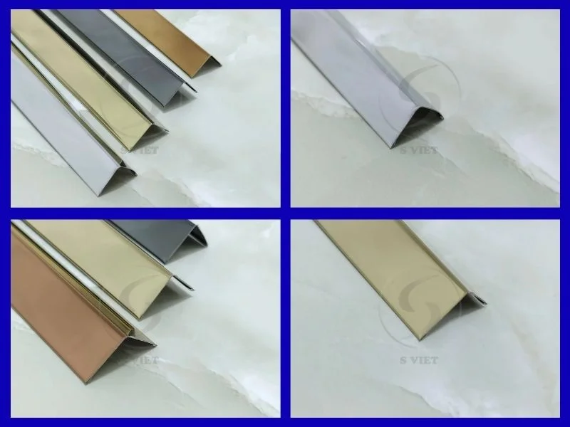 Nẹp Inox mạ PVD là gì? Có những loại nào? Giá bán bao nhiêu? 3 Nẹp inox chữ V 201 30122025