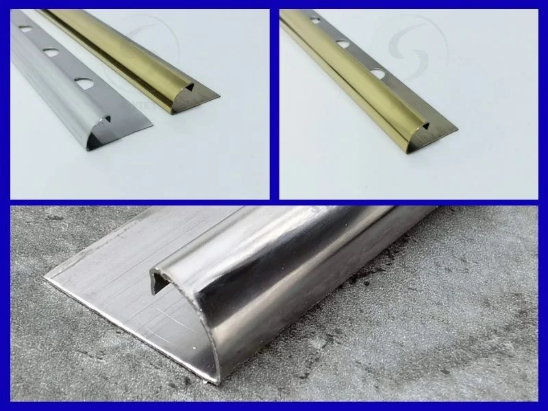 Nẹp bo góc tròn là gì? Có những loại nào? Mức giá ra sao? 6 Nẹp inox ốp lát YC 131225