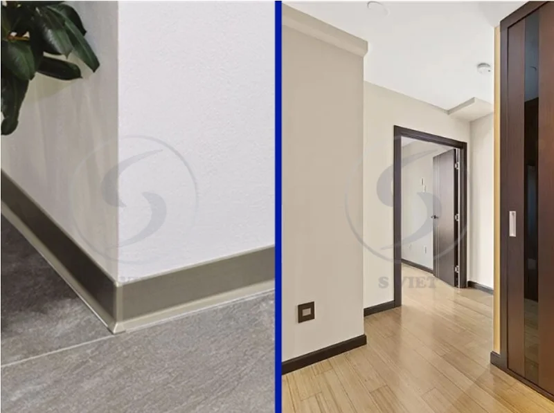 Hướng Dẫn Thi Công Len Chân Tường Inox Đúng Kỹ Thuật Từ A–Z 4 Công trình lắp đặt nẹp len chân tường nhôm và inox 4125