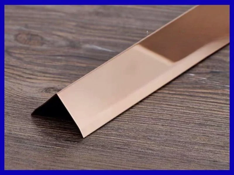 Tổng hợp các mẫu nẹp V inox mạ vàng phổ biến hiện nay 6 Nẹp V inox vàng hồng gương 270126