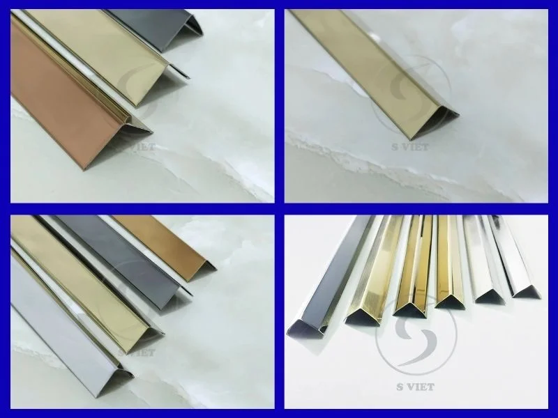 Tổng quan nẹp V vàng: màu sắc, phân loại trong trang trí nội thất 4 Nẹp V vàng inox 201 200126