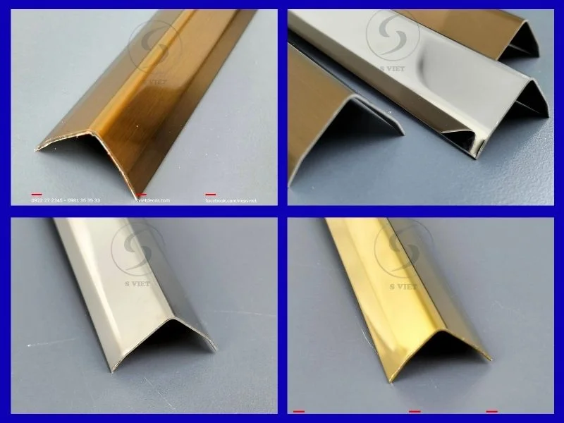 Nẹp inox chữ V là gì? Phân loại, công dụng và báo giá chi tiết 3 Nẹp V inox 304