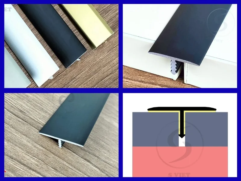 Xu hướng sử dụng nẹp T nhôm màu đen trong trang trí nội thất 4 Nẹp t nhôm màu đen và cách thi công