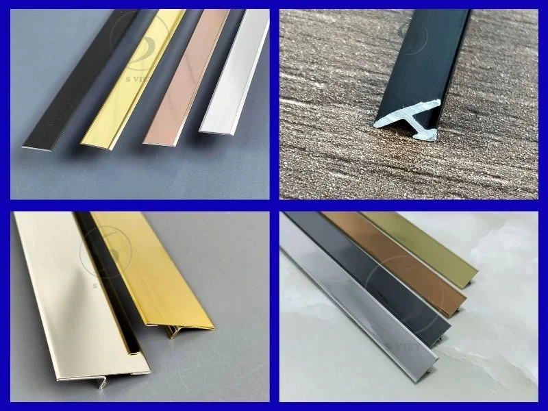 Tổng quan về nẹp tường: Các loại phổ biến và báo giá chi tiết 4 Nẹp tường chữ T nhôm, inox