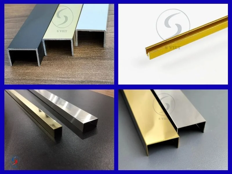 Tổng quan về nẹp tường: Các loại phổ biến và báo giá chi tiết 6 Nẹp tường chữ U nhôm, inox