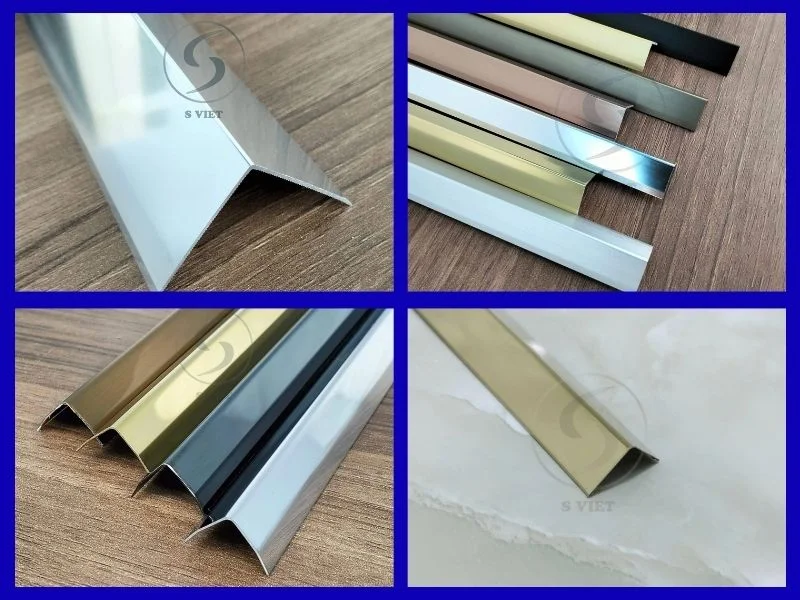 Tổng quan về nẹp tường: Các loại phổ biến và báo giá chi tiết 3 Nẹp tường chữ V nhôm, inox