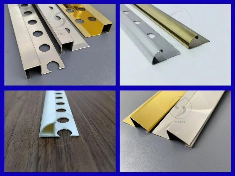 Tổng quan về nẹp tường: Các loại phổ biến và báo giá chi tiết 8 Nẹp góc ốp lát nhôm, inox, nhựa