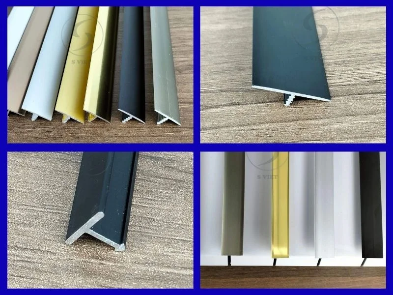 Xu hướng sử dụng nẹp T nhôm màu đen trong trang trí nội thất 2 Nẹp t nhôm màu đen các mã