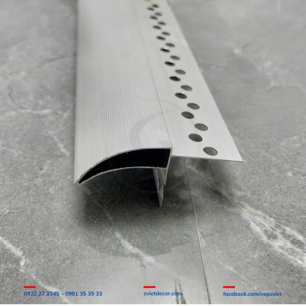 Nẹp nhôm ngắt nước trên - 3cm 1 Nẹp nhôm ngắt nước trên 3cm