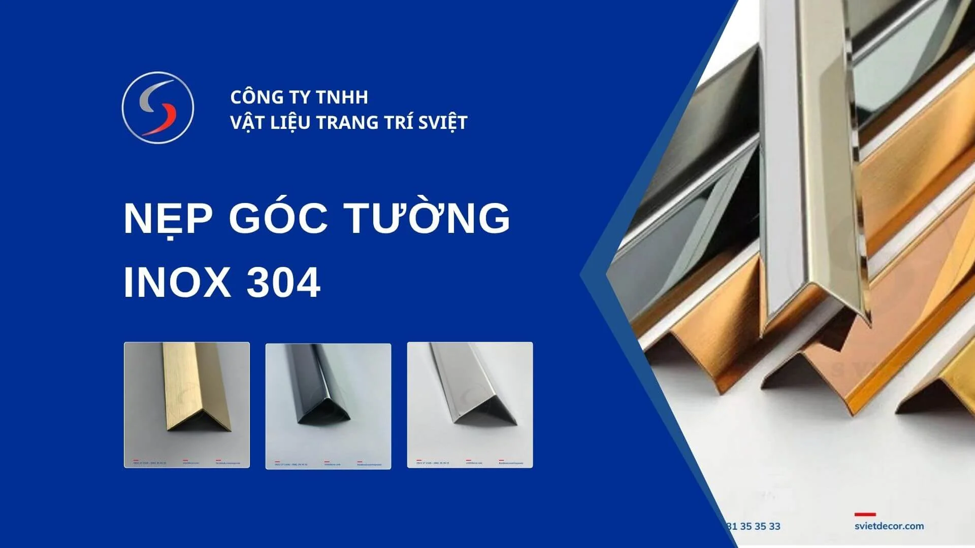 Nẹp góc tường inox 304 là gì? 5 lý do nên dùng thay thế nẹp gỗ