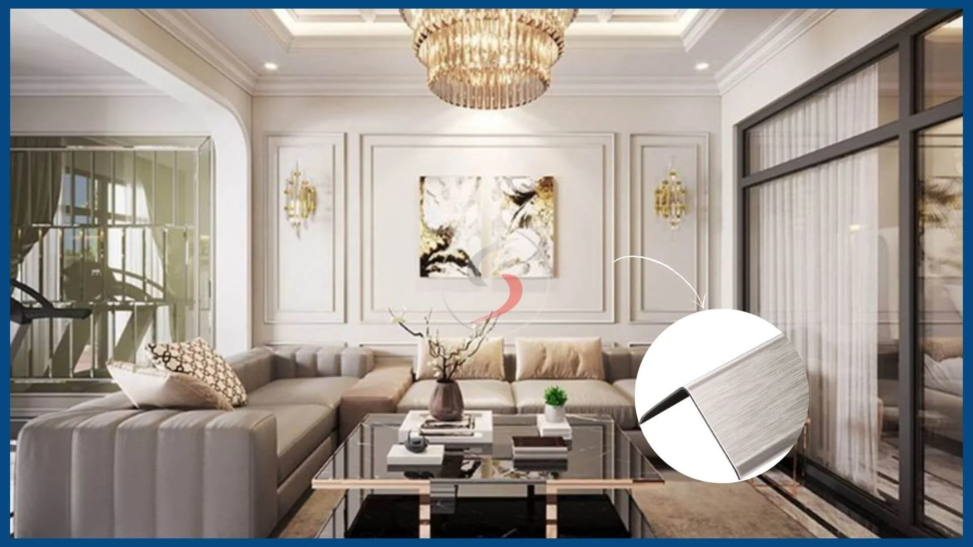 Nẹp Tường Inox 304 Là Gì? Tại Sao Nên Chọn Inox Thay Vì Nhựa Hoặc Nhôm? 4 Sử dụng nẹp tường inox