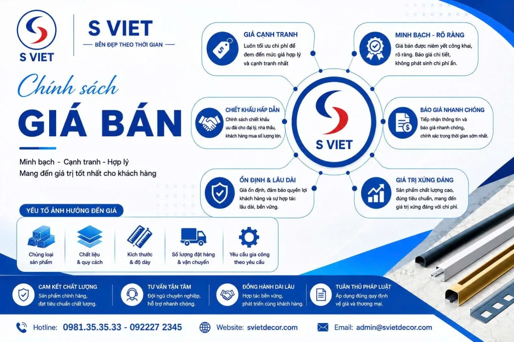 Chính sách giá bán 1 Chính sách giá bán - sviet decor