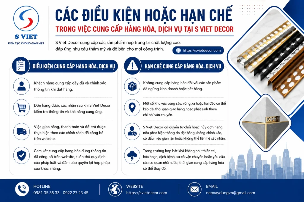 Điều kiện hoặc hạn chế 1 Điều kiện hoặc hạn chế